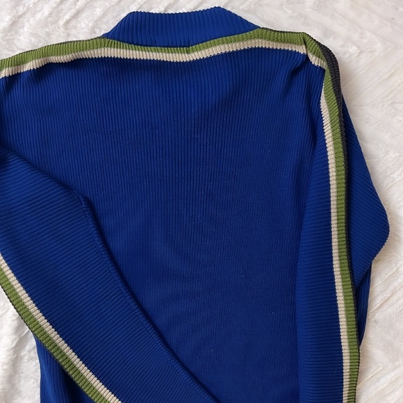 Vintage Men’s Y2k Striped Pullover Sweater Size Medium - Picture 4 of 5